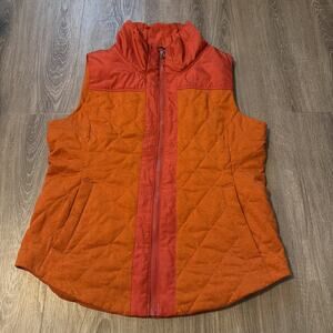 Marmot Women’s Abigal Full Zip Quilted Vest Orange Size Large L